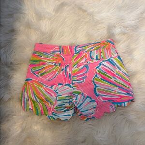 Lilly Pulitzer Pink and Blue High Waist Shorts